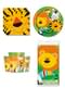 Jungle Animals Party Decorations for 8 People