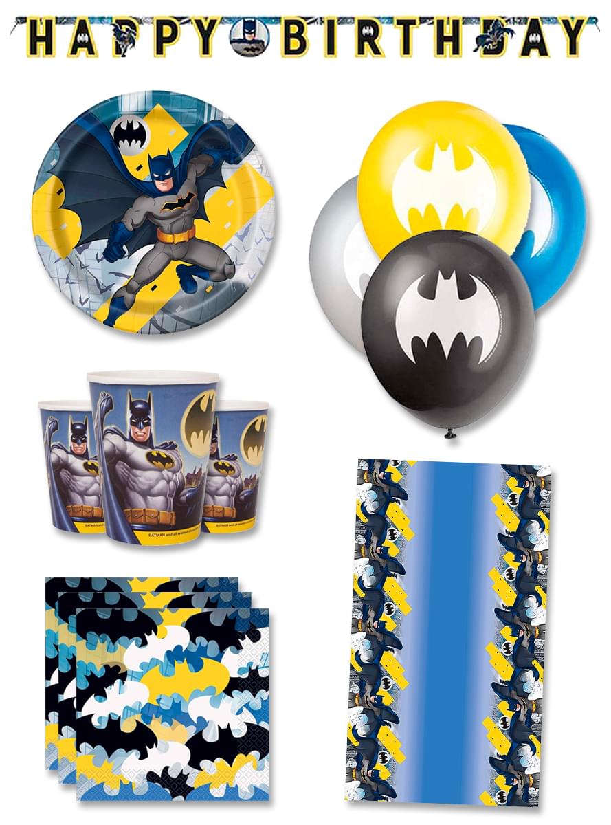 Premium Batman Bursdagspynt for 8 Personer