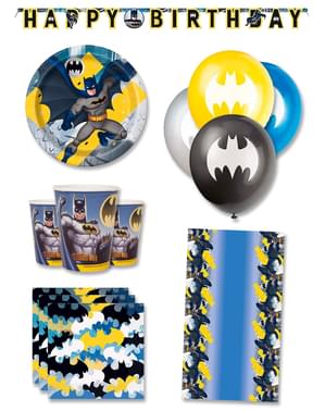 Premium Batman Birthday Decorations for 8 People