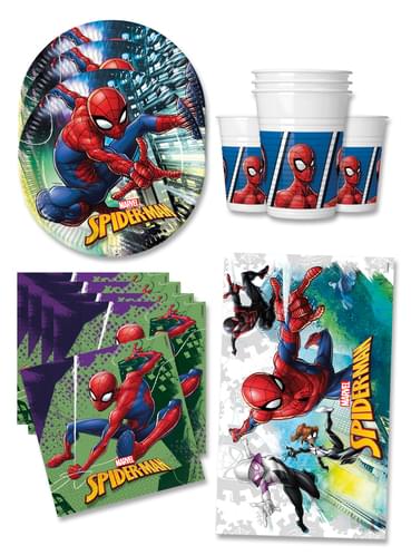 Decoration Anniversaire Spiderman 16 Personnes Pour Fetes Et Anniversaires Funidelia