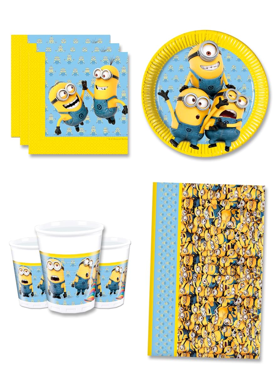 Lovely Minions Birthday Decorations for 8 People