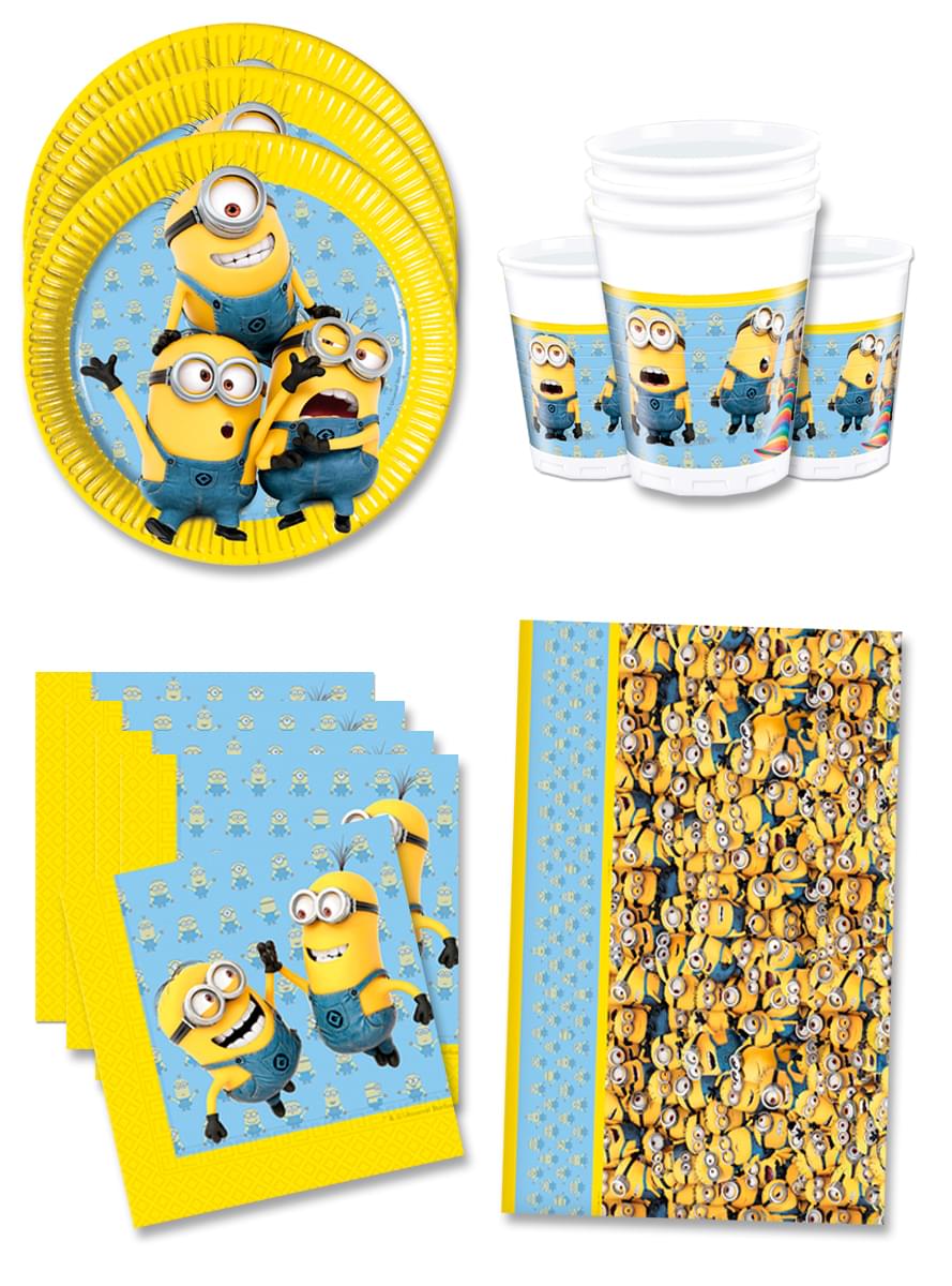 Födelsedagsdekoration Lovely Minions 16 personer