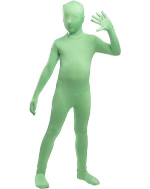Detský kostým druhá koža v zelenej farbe