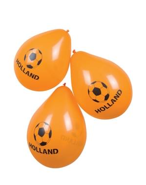 Balões cor de laranja da Holanda