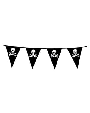 Banderines piratas calavera