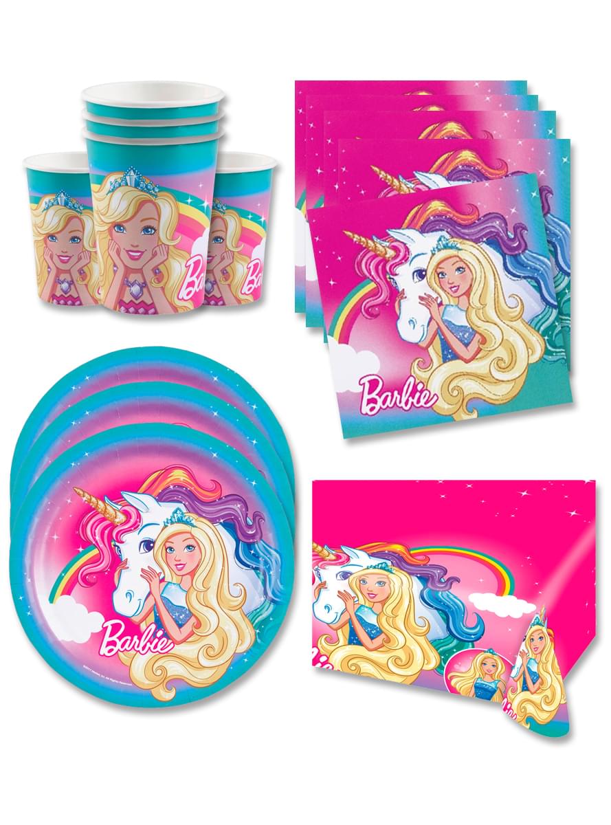 Decorațiune aniversară Barbie 16 persoane