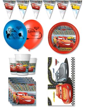 Premium Cars Birthday Decorations for 8 People