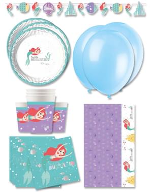 Premium Ariel The Little Mermaid Birthday Decorations for 16 People