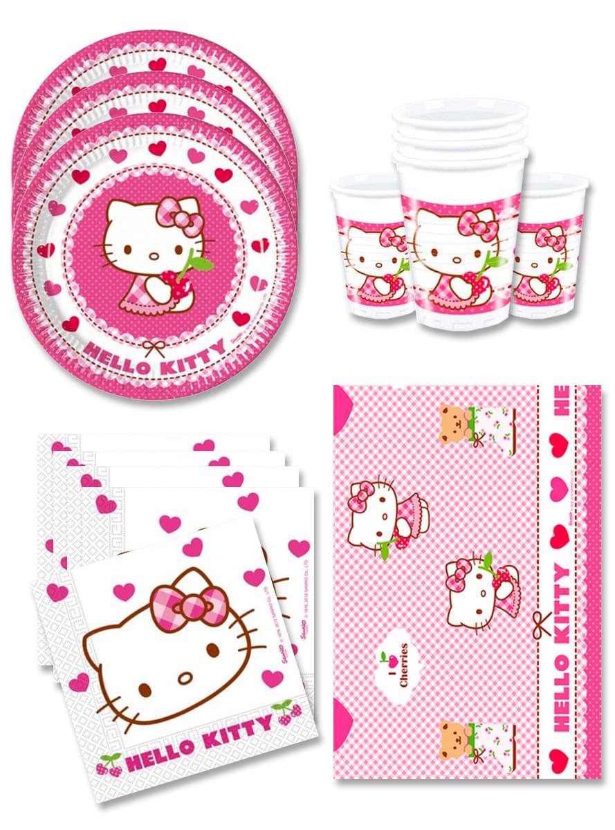 Луксозна парти украса с Hello Kitty за рожден ден за 16 души
