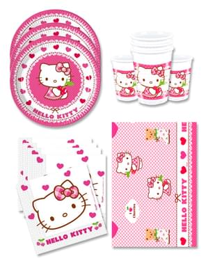 Dekorácie Hello Kitty na narodeninovú párty pre 16 osôb