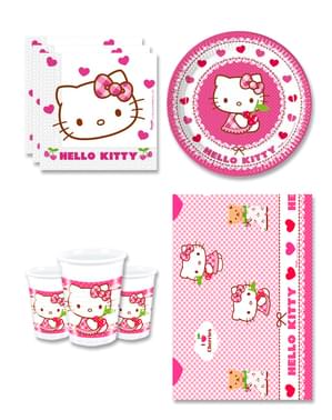Hello Kitty Verjaardagsdecoraties voor 8 personen