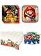 Födelsedagsdekoration Mario 8 personer