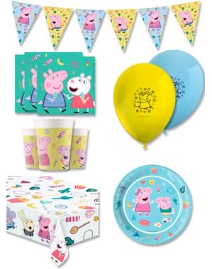 Premium Peppa Pig Birthday Decorations for 8 People