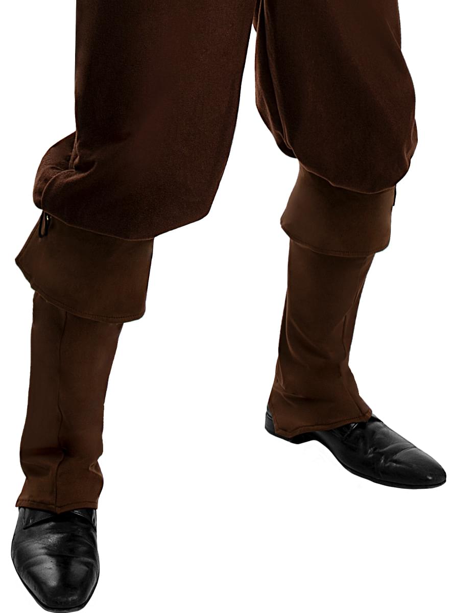 Cubrebotas de pirata marrón 