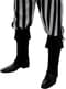 Piraten Überziehstiefel schwarz