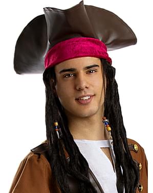 Bruine piraten hoed