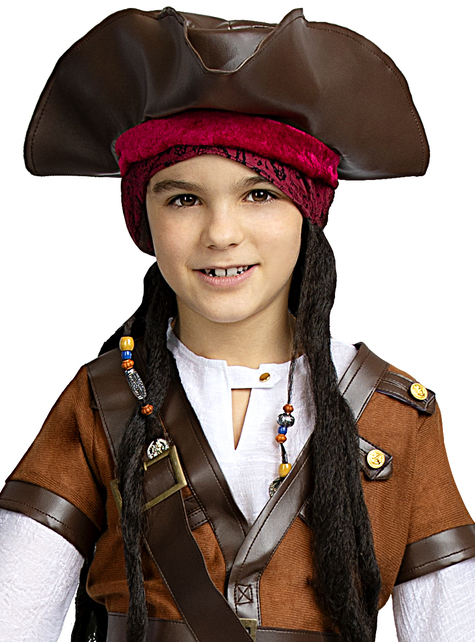 Piraten Hut braun für Kinder