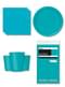 Party Deko blau 8 Personen - Basicfarben Collection