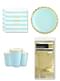 Пастельно блакитні прикраси для вечірки на 8 осіб - Yummy