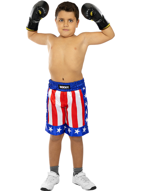Disfraz de pequeño campeón de boxeo para niño.