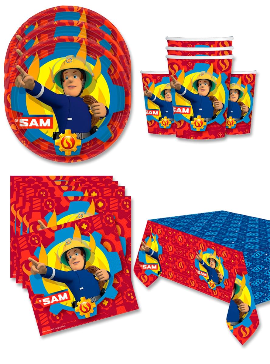 Fireman Sam Birthday Decorations for 16 People