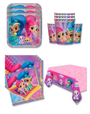 Decoração aniversário Shimmer and Shine 16 pessoas