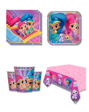 Shimmer y Shine Birthday Decorations for 8 People