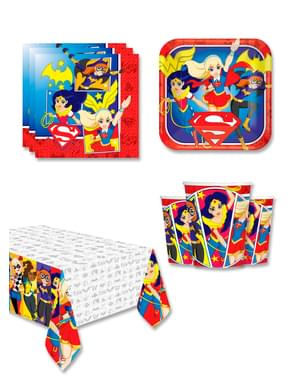 DC Super Hero Girls Birthday Decorations for 8 People