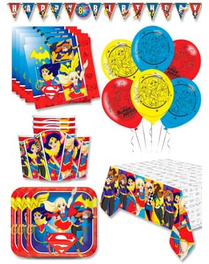 Premium DC Super Hero Girls Birthday Decorations for 16 People