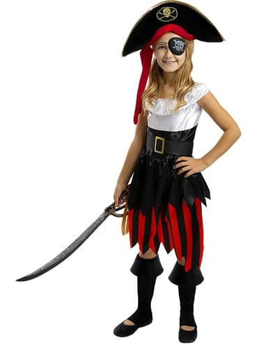 Bestaan kolonie modder Piraten kostuum voor meisjes - zeerover Collectie. Volgende dag geleverd |  Funidelia