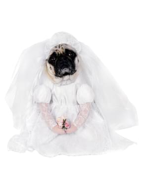 Bruid kostuum voor honden