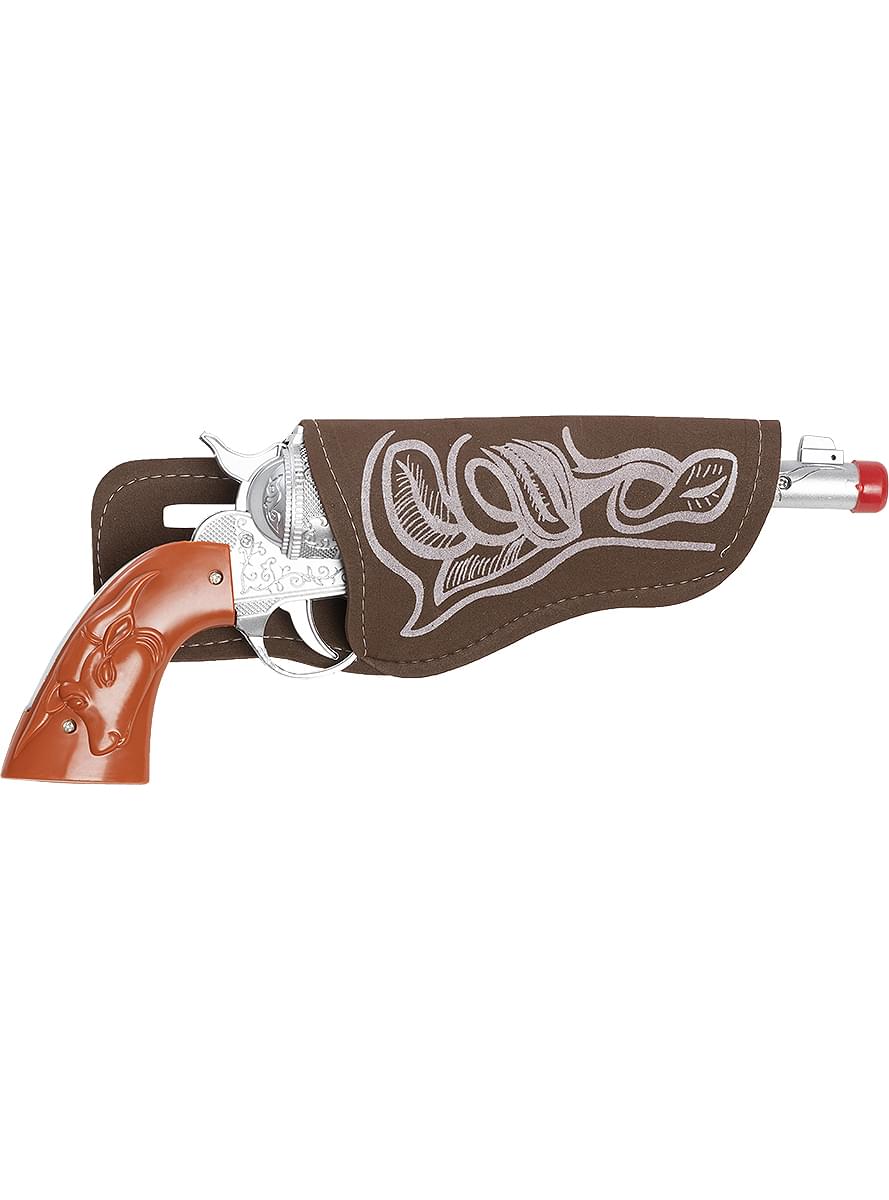 Revolver de cowboy com coldre