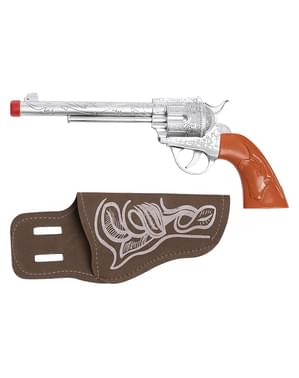 Cartuchera Sobaquera con Pistola para Disfraz - Accesorio 25 cm PVC