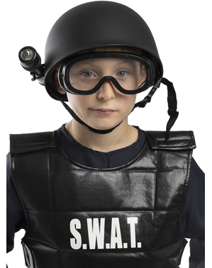 Politi SWAT Hjelm til gutter