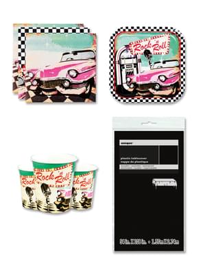 50s Party Decorations for 6 People