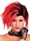 Parrucca rossa rock per donna