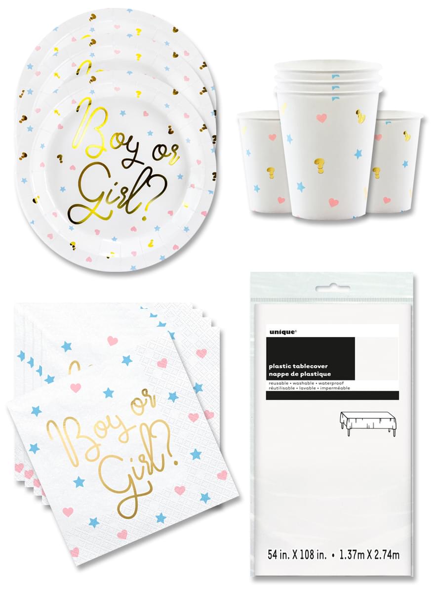 Gender Reveal Party Deko 12 Personen