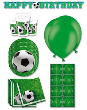 Premium Football Party Decorations for 16 People