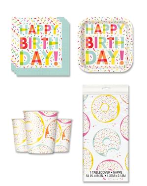 Donut Party Deko 16 Personen