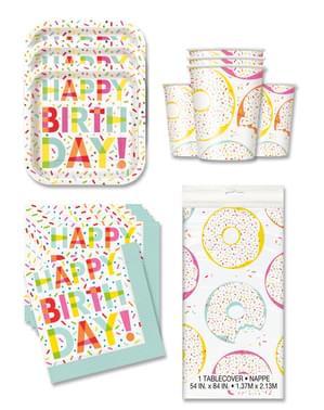 Donut Party Deko 8 Personen