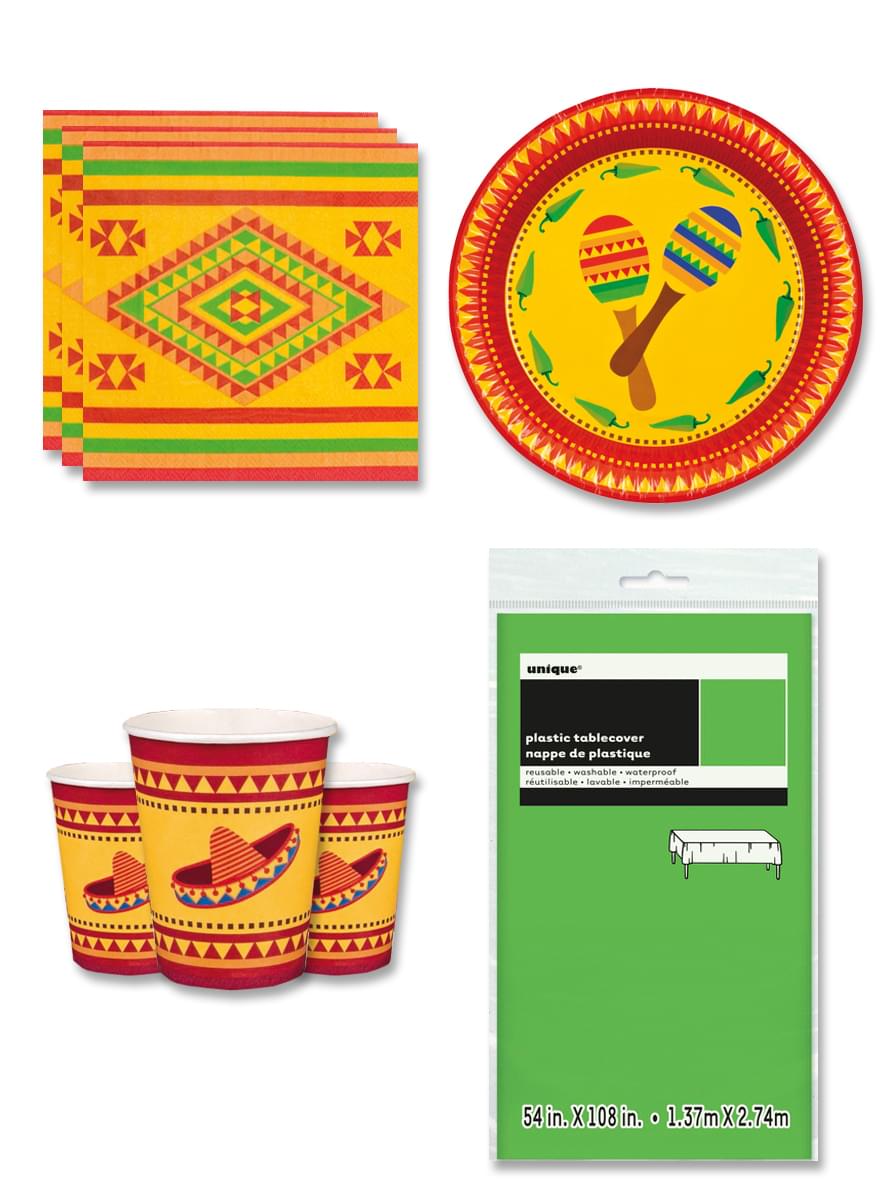 Mexican Party Decorations for 6 People