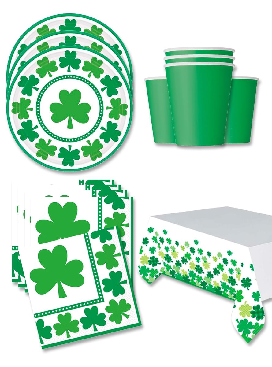 Festdekoration Saint Patrick 16 personer
