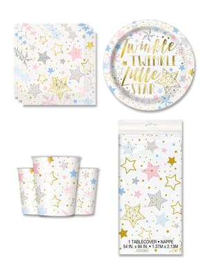 Stern Party Deko 8 Personen - Twinkle Little Star