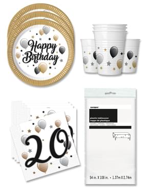 Party Deko 20. Geburtstag 16 Personen