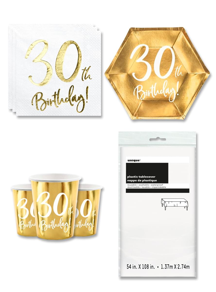 30-årsdag Bursdagspynt for 8 Personer