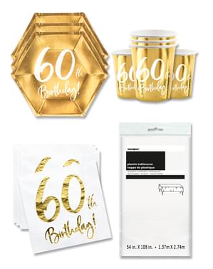 60-årsdag Bursdagspynt for 8 Personer