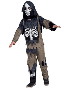 Disfraz de esqueleto con harapos para niño