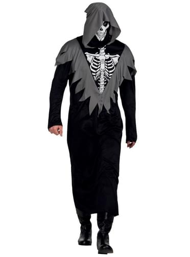 Costume da becchino schelettrico per uomo
