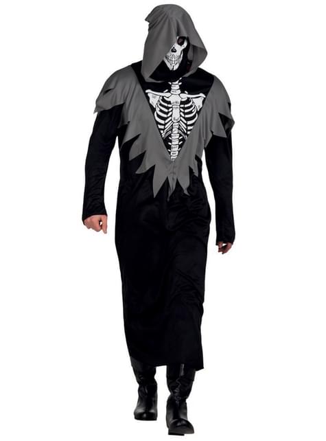 Costume da becchino schelettrico per uomo. I più divertenti