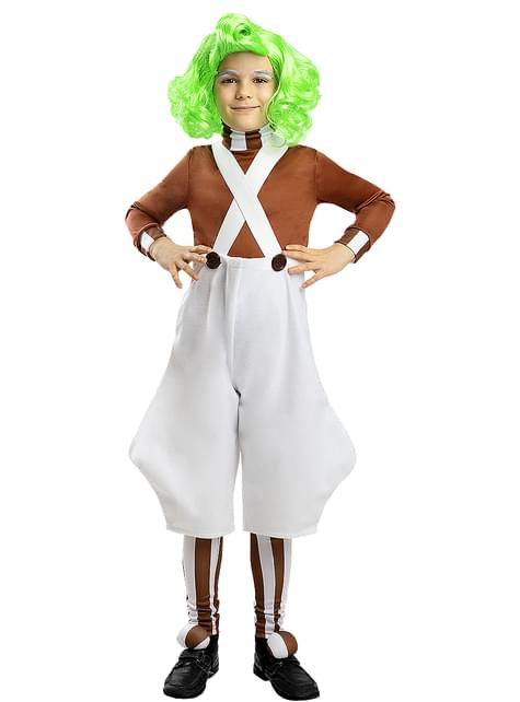 Oompa Loompa Kostüm für Kinder - Charlie und die Schokoladenfabrik. 24h  Versand